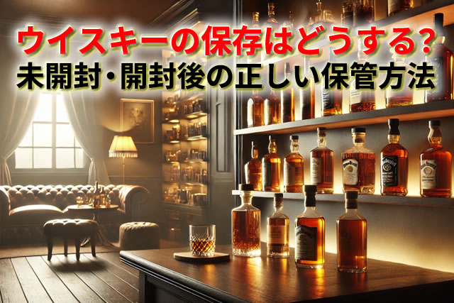 ウイスキーの保存はどうする？未開封・開封後の正しい保管方法とNG例