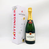 テタンジェ ブリュット 750ml、フランス産シャンパーニュ。白い花とブリオッシュの香りが広がる上品な泡立ち。