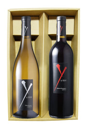 【2本箱入り】Y by YOSHIKI (ワイバイヨシキ) 750ml × 2本セット (シャルドネ、カベルネ・ソーヴィニョン )