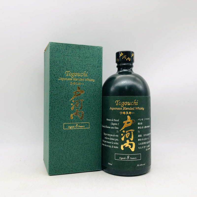 戸河内 8年 700ml。トンネル熟成が生む、やさしく澄んだ8年