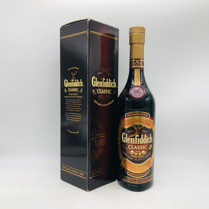 グレンフィディッククラシック 700ml。クラシックな味わい、フルーティーなスペイサイドの逸品。
