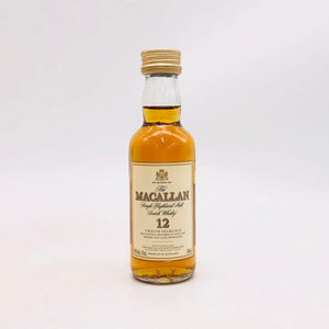 MACALLAN マッカラン 12年 シェリーカスク 旧ボトル 1990年代 ミニチュア 50ml 43% 箱なし