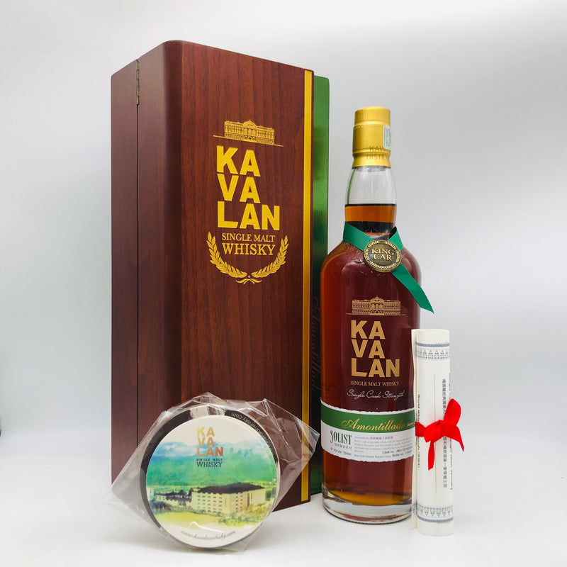 カバランソリストアモンティリャード 750ml。台湾の誇る濃厚シェリー樽熟成、極上シングルモルト。