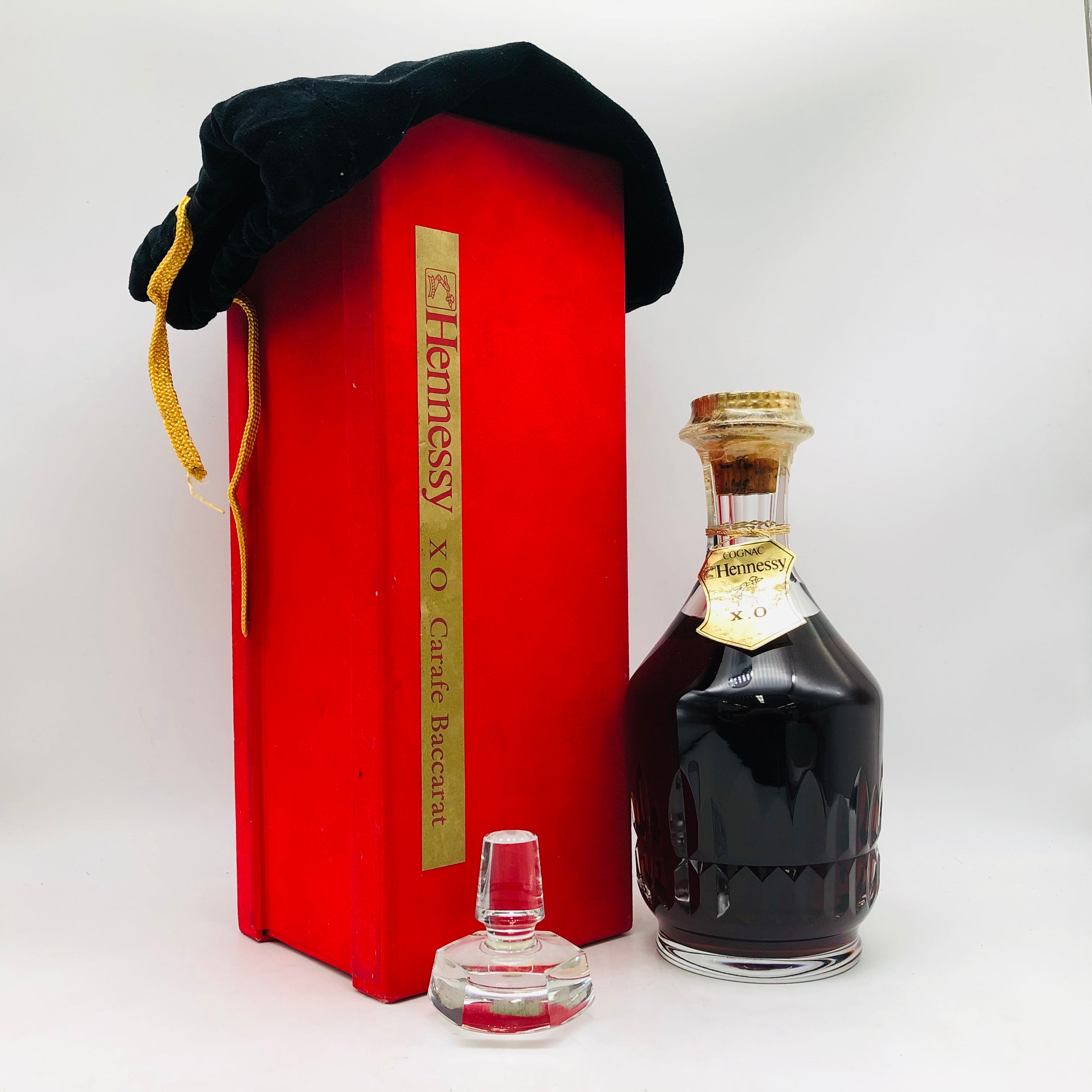 ブランデー Hennessy X.O. Cognac with Baccarat Hennessy ヘネシー XO ブランデー バカラボトル 1970-1980年代 – お酒
