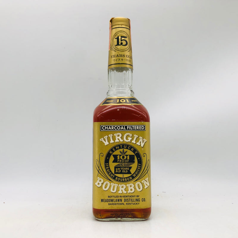 バージンバーボン15年 750ml。熟成の深みが凝縮された、芳醇で重厚なプレミアムバーボン