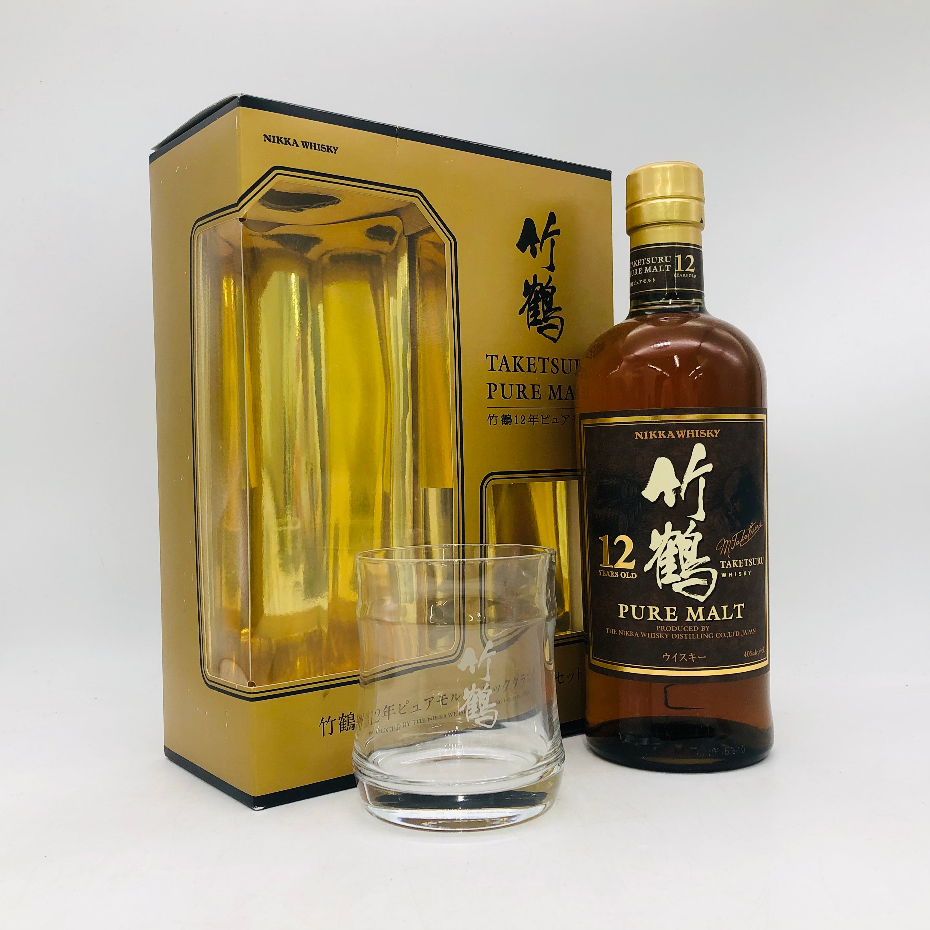 NIKKA 竹鶴 12年 ピュアモルト ロックグラスセット700ml 40% 箱あり NIKKA 竹鶴 12年 ピュアモルト ロックグラスセット700ml 40% 箱あり