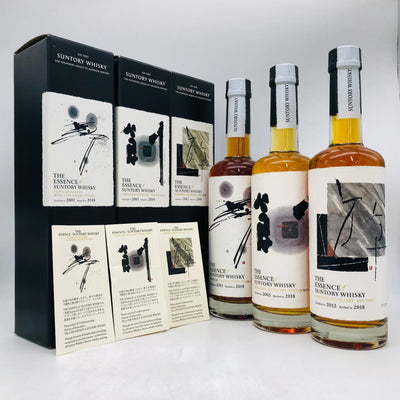 SUNTORY ザ・エッセンス・オブ・サントリー シングルモルト 2018年 第1弾 3本セット 500ml 49~57% 箱あり