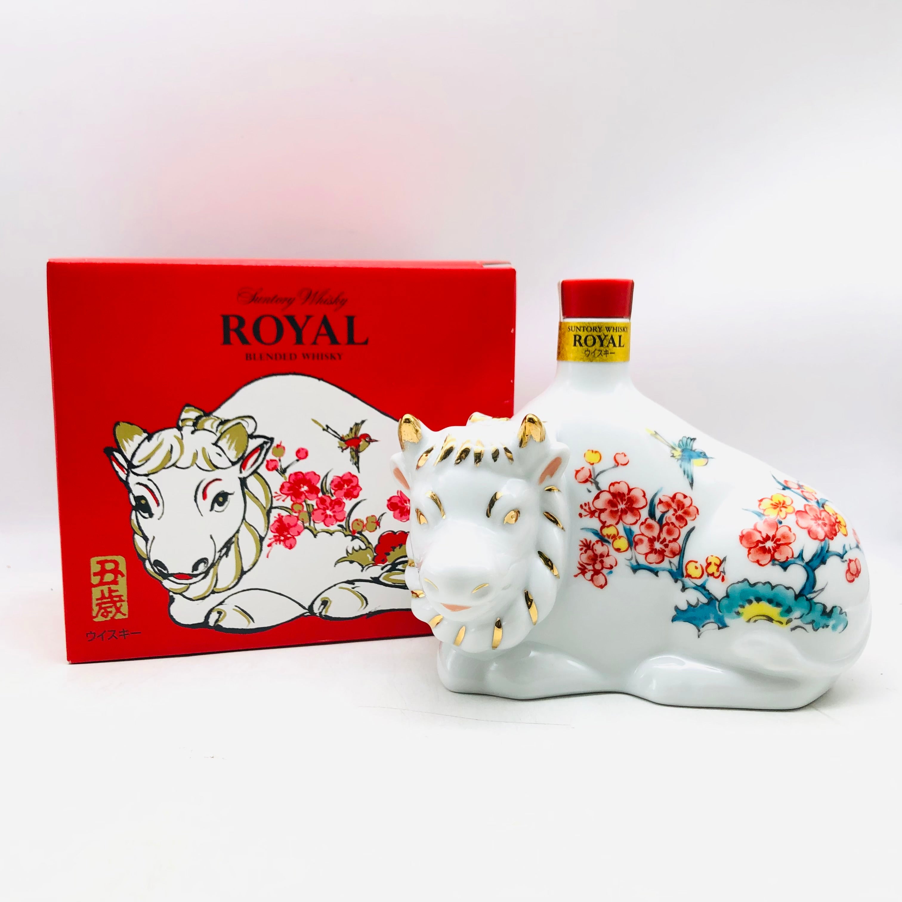 SUNTORY ROYAL サントリー ローヤル 干支陶器ボトル 丑 600ml – お酒の