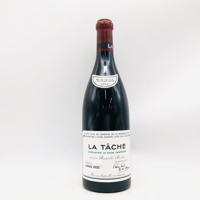 DRC ラ・ターシュ 2022 750ml、赤ワイン。黒系果実と花の香り、力強いタンニンと長い余韻を備えたグラン・クリュ。