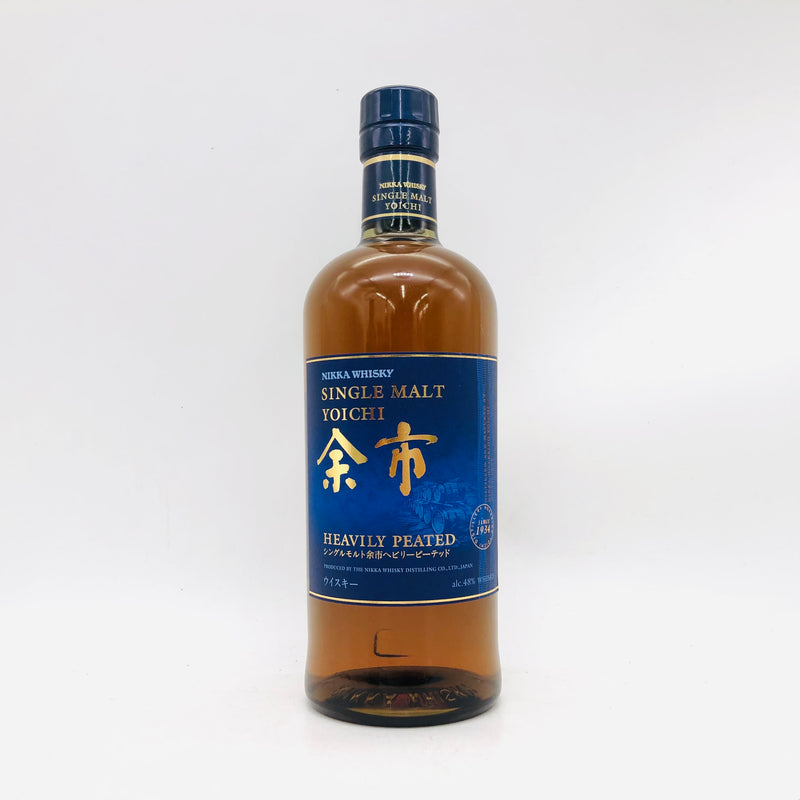 余市ヘビリーピーテッド 700ml。迫力のスモーク、余市の真髄。