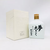 サントリー 創業90周年記念ボトル 夢大きく 陶器ボトル 720ml、力強い筆文字デザインと芳醇な熟成ウイスキーが魅力の限定記念品。