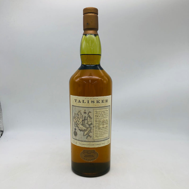 タリスカー10年旧 1000ml。スカイ島の海と風を閉じ込めた、力強いスモーキー・モルト。