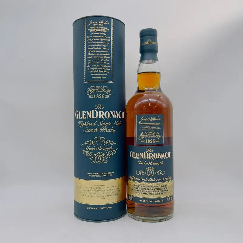 Glendronach グレンドロナック カスクストレングス バッチ9 700ml 59.4% 箱あり - ウイスキー