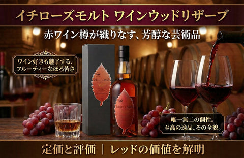 イチローズモルト ワインウッドリザーブの定価と評価｜レッドの価値とは