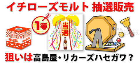 秩父イチローズモルト抽選販売！定価限定購入は高島屋・リカーズハセガワ？