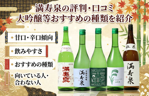 満寿泉と日本酒グラスのイメージ