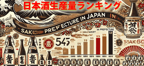 日本酒都道府県の生産量・酒蔵数ランキング｜清酒生産量が多い県は？
