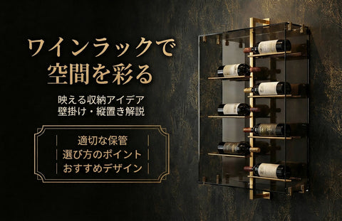 おしゃれなワインラック徹底解説｜壁掛け・縦置きで映えるワイン収納アイデア