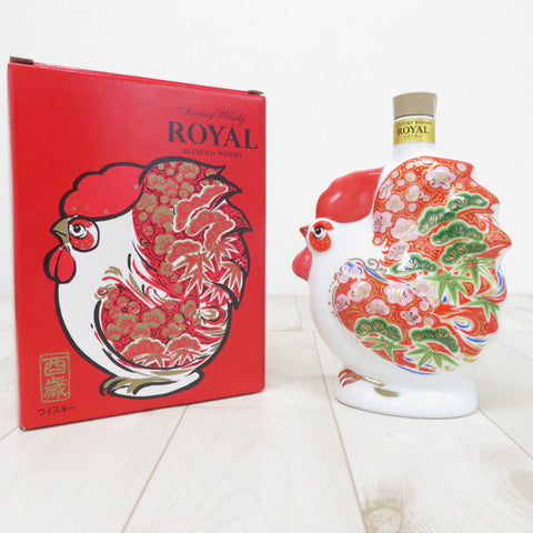 SUNTORY サントリー ジャパニーズウイスキー ROYAL ローヤル 陶器 2017干支ボトル 酉 600ml