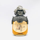 ニッカ G&G ザ マサムネ 伊達政宗 武将 甲冑 特級 760ml。伊達政宗の兜と甲冑を模したゴールドのボトルカバーが装着された、特級表記のニッカブレンデッドウイスキー