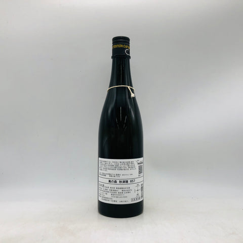 風の森 秋津穂 657　720ml 裏面画像