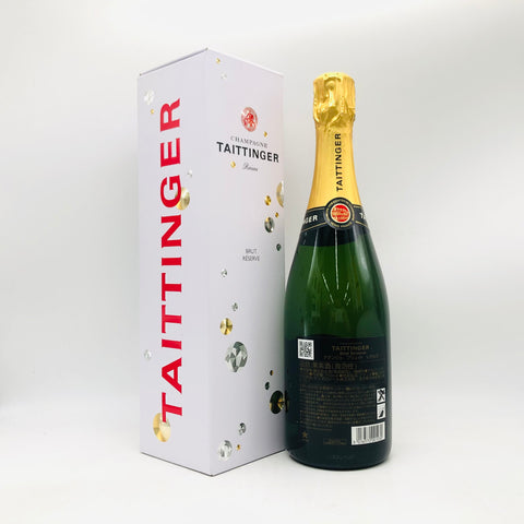 テタンジェ ブリュット 751ml、フランス産シャンパーニュ。白い花とブリオッシュの香りが広がる上品な泡立ち。