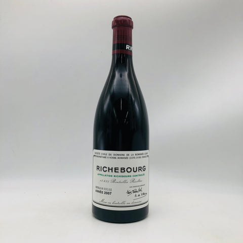 DRC リシュブール 2007 750ml、ブルゴーニュ特級赤ワイン。黒系果実と花の香り、シルキーなタンニン、長い余韻を持つエレガントな1本。