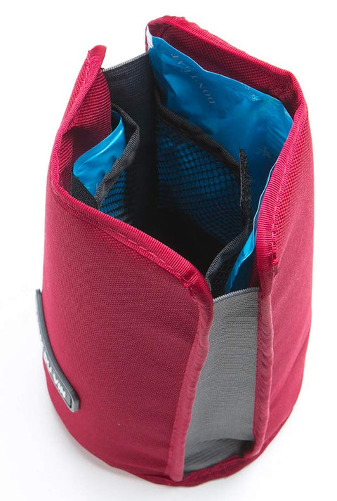 高木金属 ワインクーラー アイスクーラー カバー レッド 蓄冷剤2個付き NV-WCR