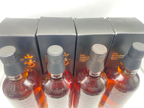 サントリー山崎リミテッドエディション4本セット。日本ウイスキー700ml×4本、キャップ上部画像
