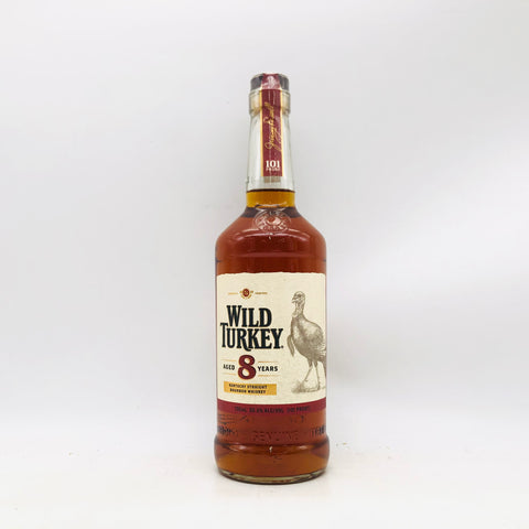 ワイルドターキー 8年 101プルーフ 700ml。8年熟成、101プルーフ。バーボンの真骨頂