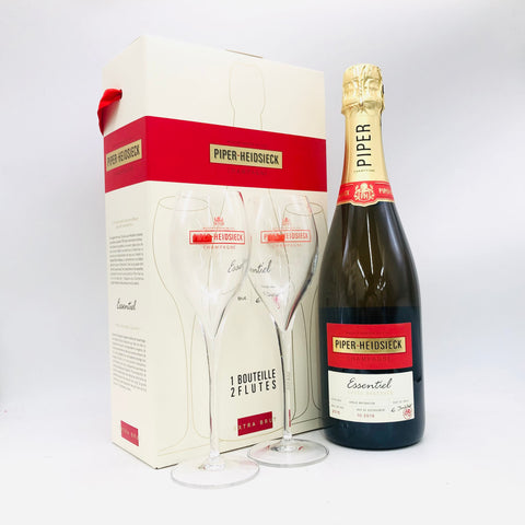 エッセンシエル エクストラ ブリュット ジャケット NV パイパー エドシック 750ml 12% グラスセット