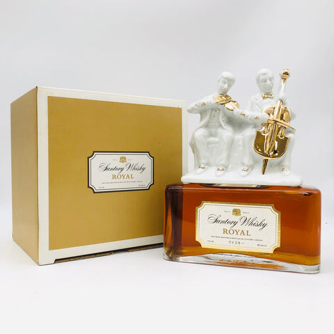 SUNTORY ROYAL  バイオリン チェロ 二重奏 演奏者ボトル 箱付 700ml 43%
