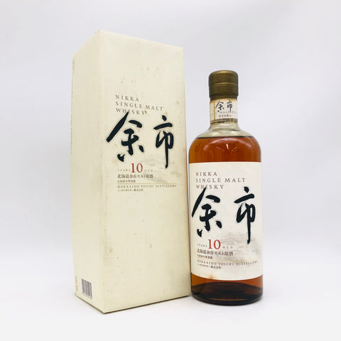 NIKKA シングルモルト 余市10年 北海道余市モルト原酒 石炭直火蒸溜 750ml 43% 箱あり