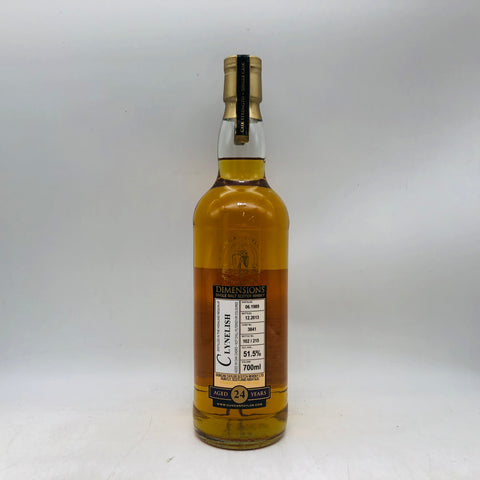 クライヌリッシュ 1989 24年ダイメンションズ 700ml。1989年ヴィンテージが紡ぐ、蜜蝋香る極上の長期熟成クライヌリッシュ。