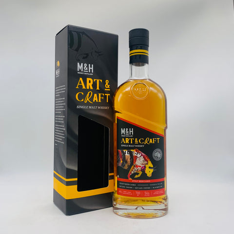 M＆H ART&CRAFT アート＆クラフト ビアカスク 700ml 54% 箱あり
