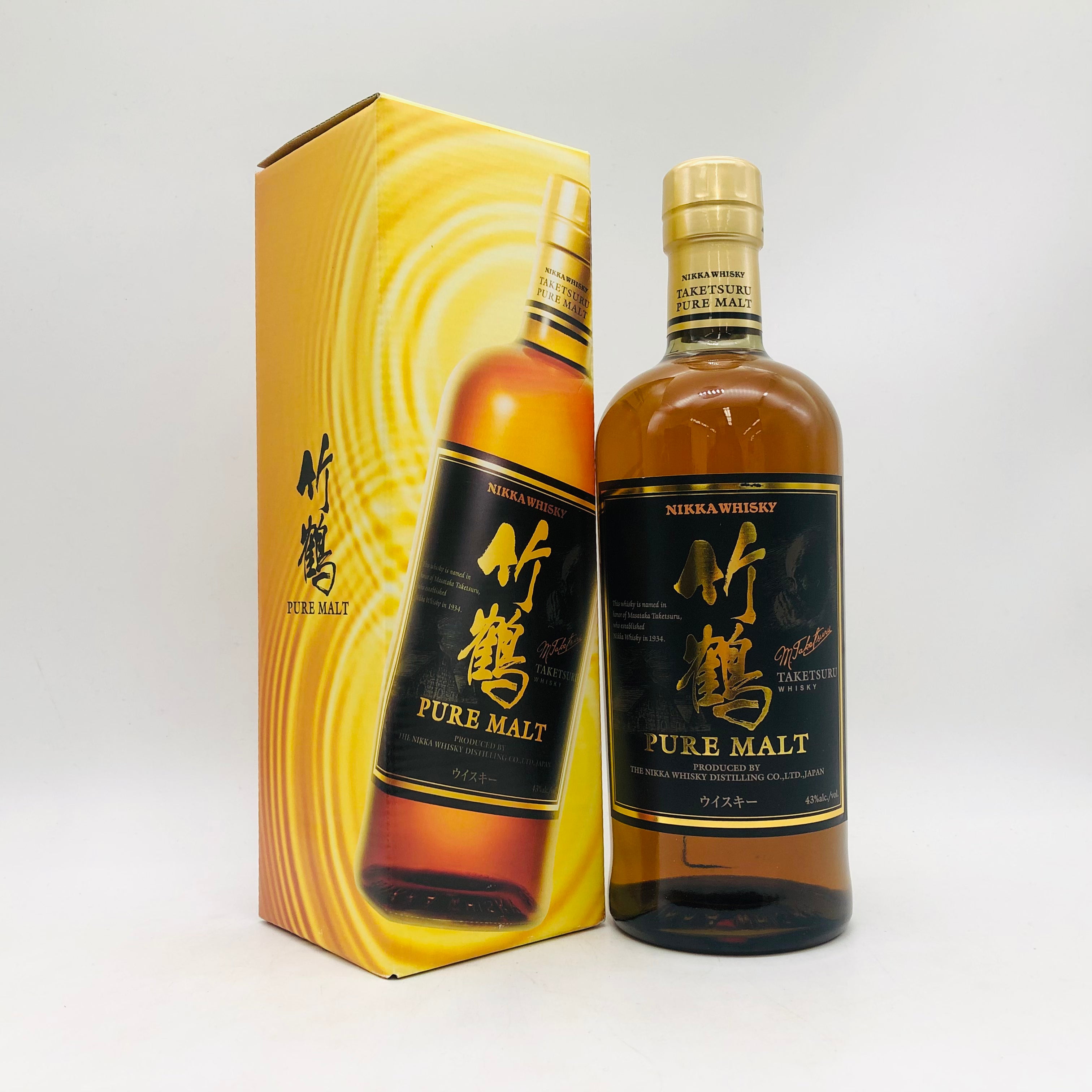 飲料・酒 未開封 竹鶴 黒ラベル 保管品 ニッカNIKKA 700ml 旧ラベル