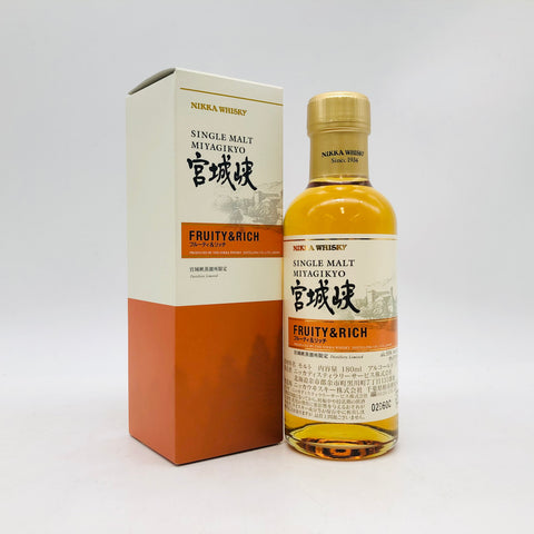 NIKKA ニッカ 宮城峡蒸溜所限定 フルーティ&リッチ 180ml 55%