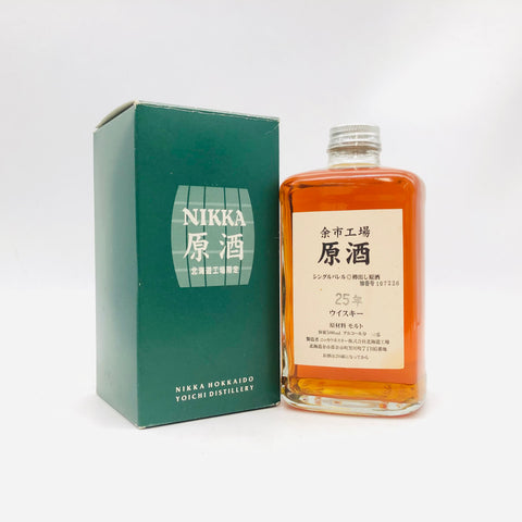 NIKKA 余市工場 原酒 25年 500ml 54% 箱あり