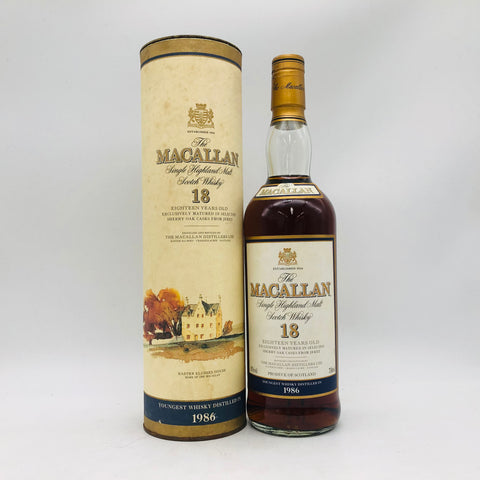 MACALLAN マッカラン 18年 シェリーオークカスク 1986 750ml 43% 箱あり