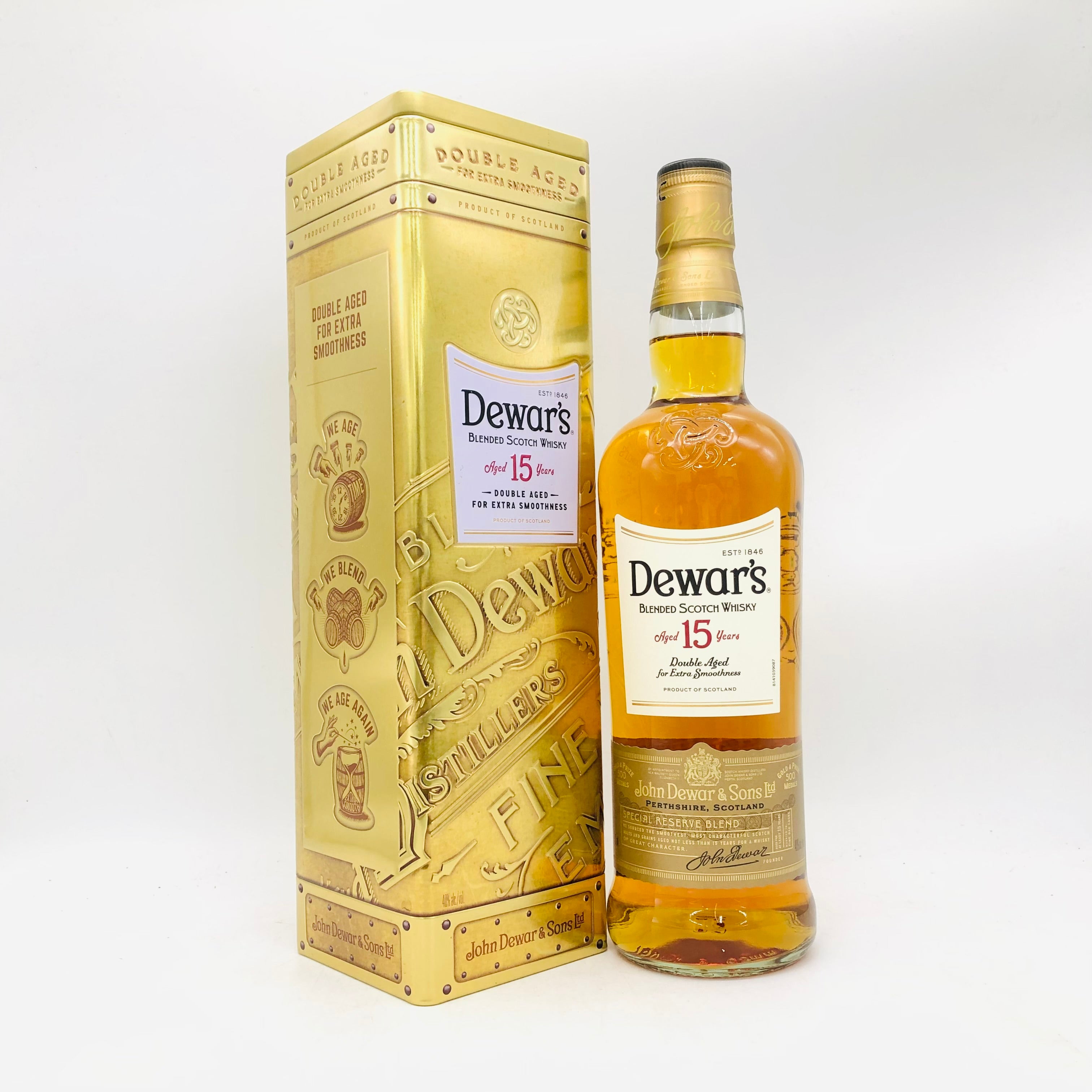 Dewars デュワーズ 15年 ダブルエイジ ブレンデッドスコッチ 750ml 40