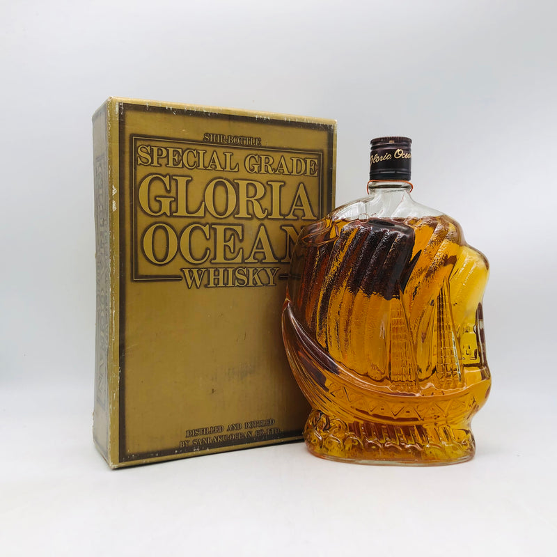 グロリアオーシャンシップクリア 760ml。海を感じる爽やかクリアウイスキー。　