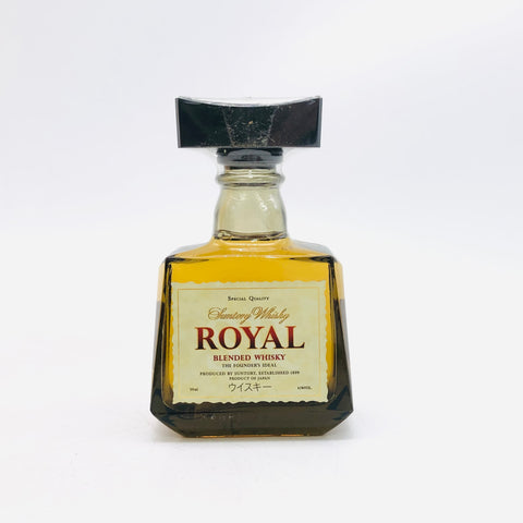 サントリー ローヤル 白ラベル ミニチュアボトル 50ml。原点を刻む、ローヤル初期の白ラベル。