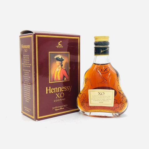 Hennessy ヘネシー XO ブランデー 金キャップ クリア ミニチュア 50ml