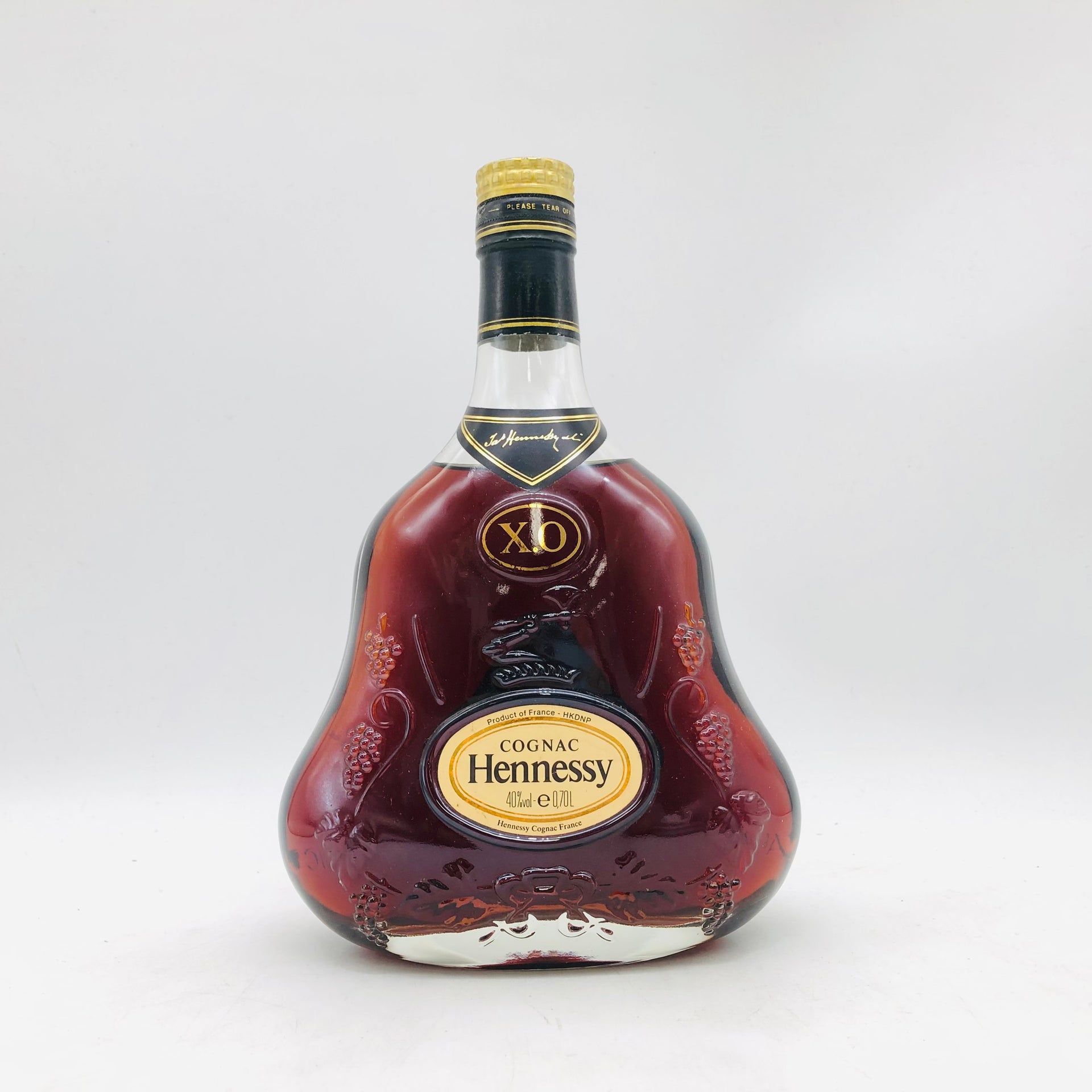 Hennessy ヘネシー XO ブランデー 金キャップ クリア 1990年代 – お酒 Hennessy ヘネシー XO ブランデー 金キャップ クリア 1990年代 – お酒