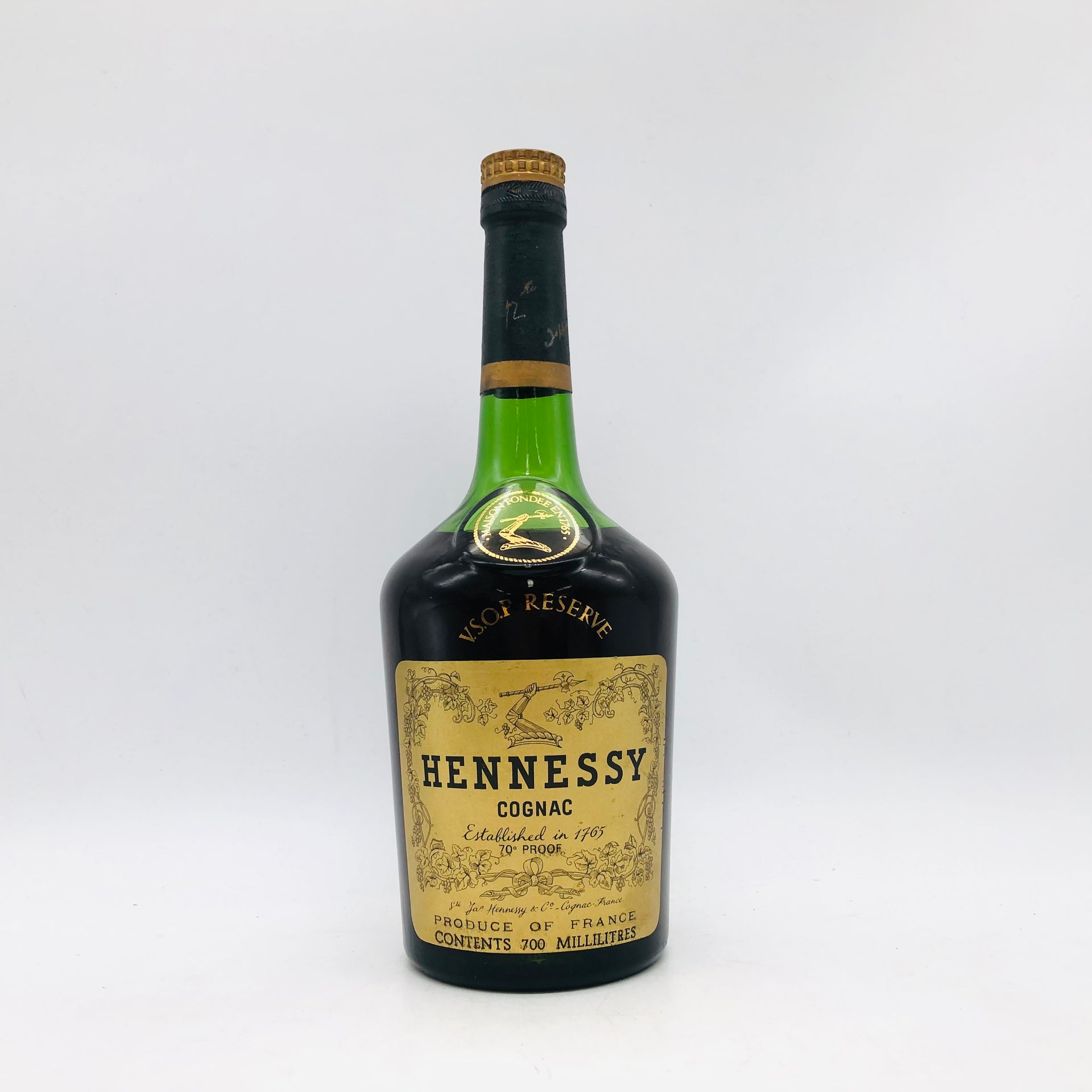 Hennessy ヘネシー vsopリザーブ グリーン 1980年代 – お酒の通販なら