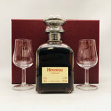 Hennessy ヘネシー シルバートップ グラス付 箱付 1980-1990年代