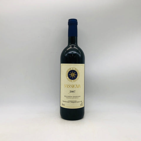 サッシカイア 2007 750ml ボトル正面画像