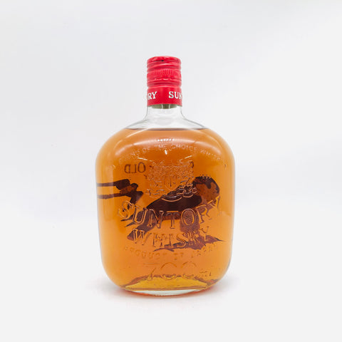 飛翔するハヤブサを描いた特級サントリーオールド700ml、重厚でコレクター向けの限定ボトル