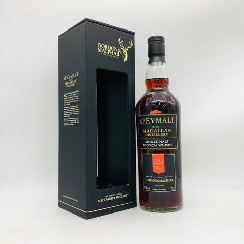 マッカラン スペイモルト 1966-2015 Gordon＆MacPhail 700ml 43％ シェリー樽熟成のヴィンテージシングルモルト、深いドライフルーツとオーク香