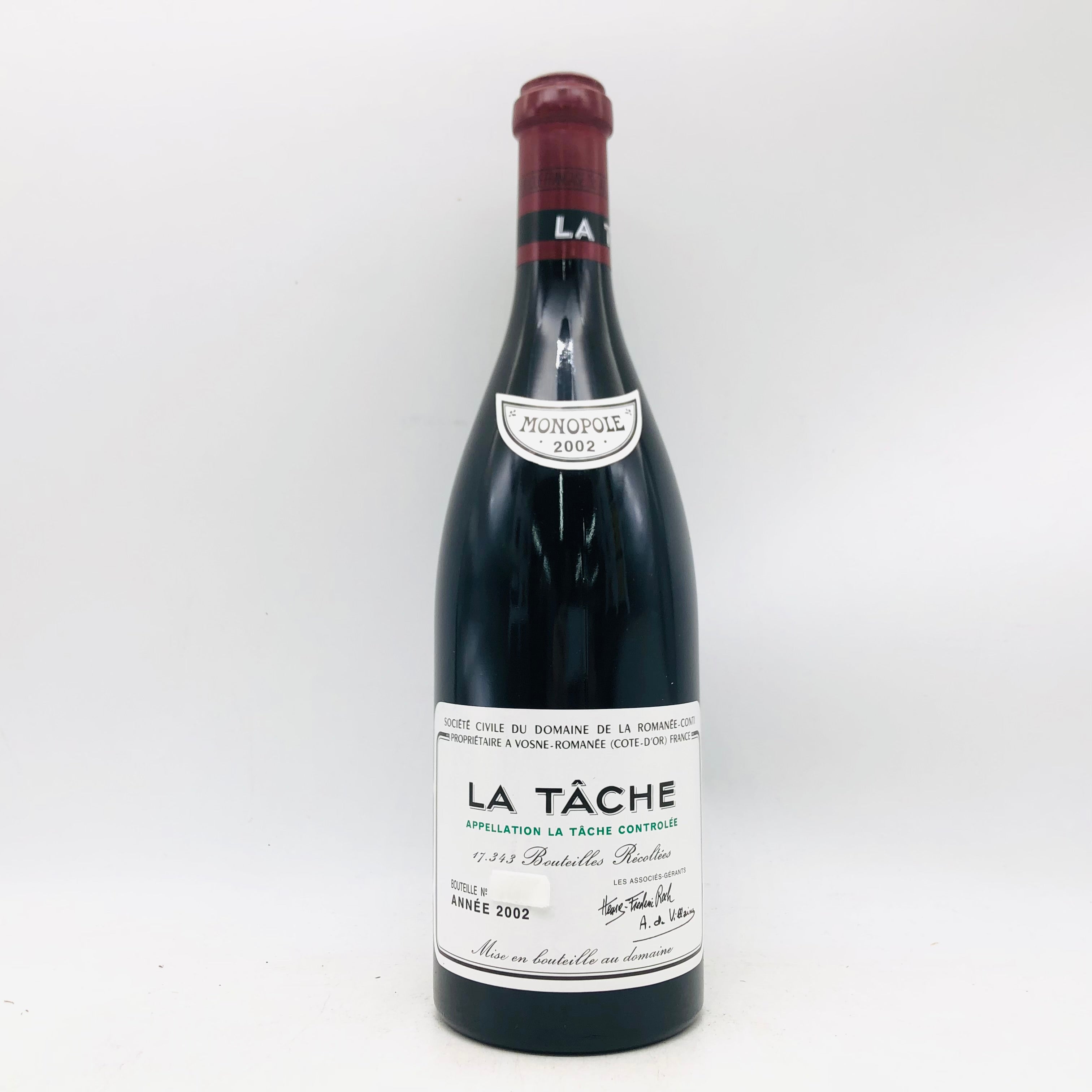 ☆ラ・ターシュ 2002年　空瓶☆ DRC ラターシュ 2002 750ml – お酒の通販ならリンクサス酒販